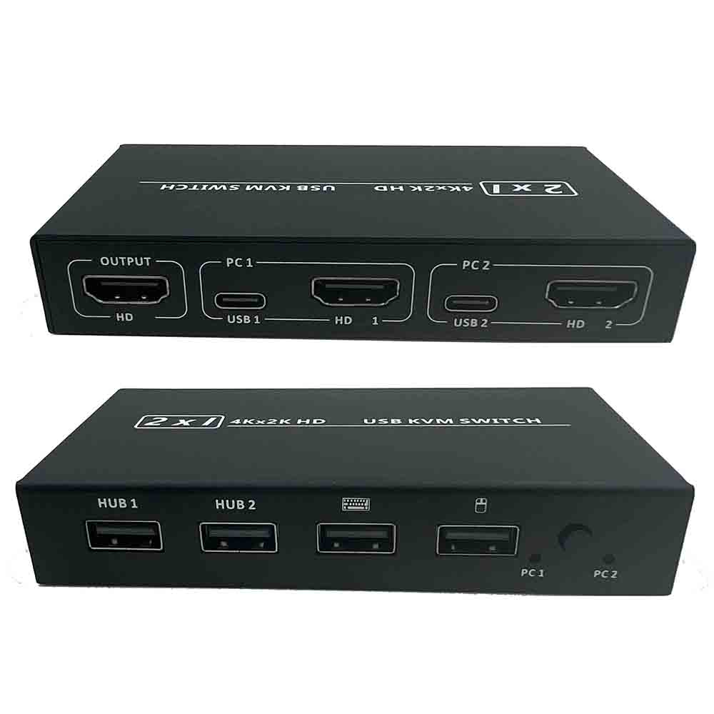 Hdmi Matrix Switch - 2 인 1 아웃 USB HDMI