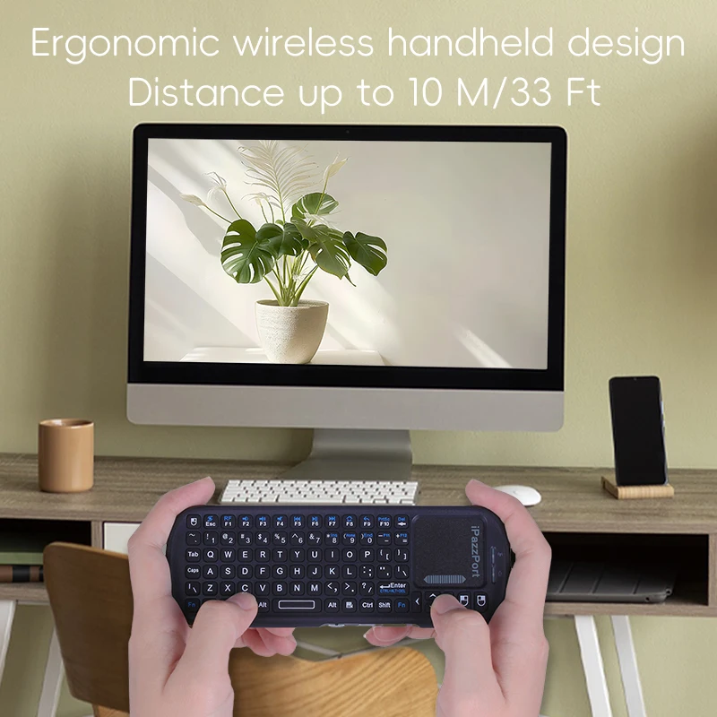 Raspberry Pi Keyboard - 안드로이드/PC/태블릿/PS4/라즈베리 파이 3/HTPC용 터치패드 마우스 콤보가