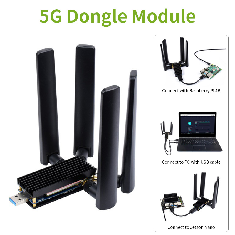 Raspberry Pi Keyboard - 5G 동글 모듈 USB 3.1-M.2 B