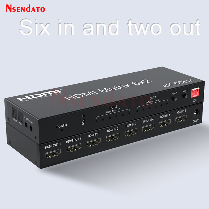 Hdmi Matrix Switch - HDMI 매트릭스 스위치 6x2 4K 60Hz