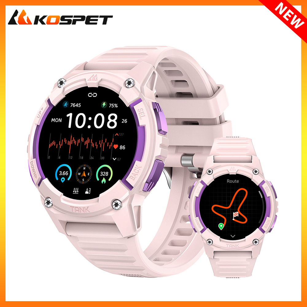 KOSPET 탱크 S2 GPS 스마트 워치 여성용, 고 - Digital Timer Countdown 리뷰 및 가격