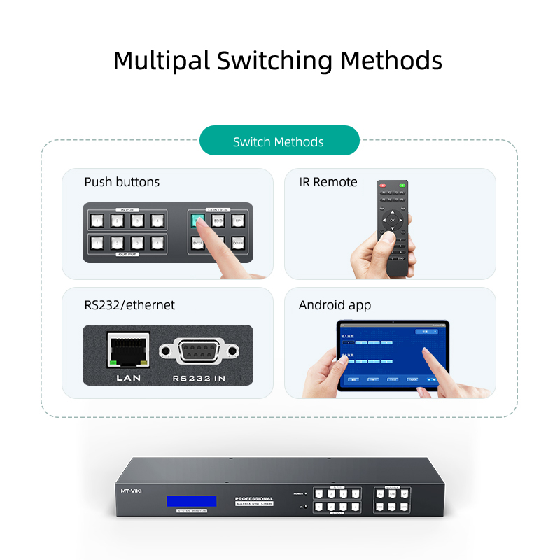 MT-VIKI 4x4 비디오 월 프로세스를 갖춘 원활한 - Hdmi Matrix Switch 리뷰 및 가격