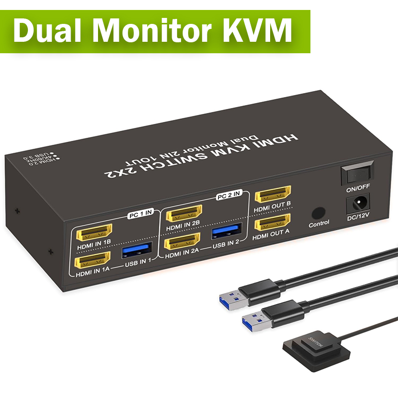 2x2 듀얼 모니터 HDMI KVM 스위처 2 in 2 - Hdmi Matrix Switch 리뷰 및 가격