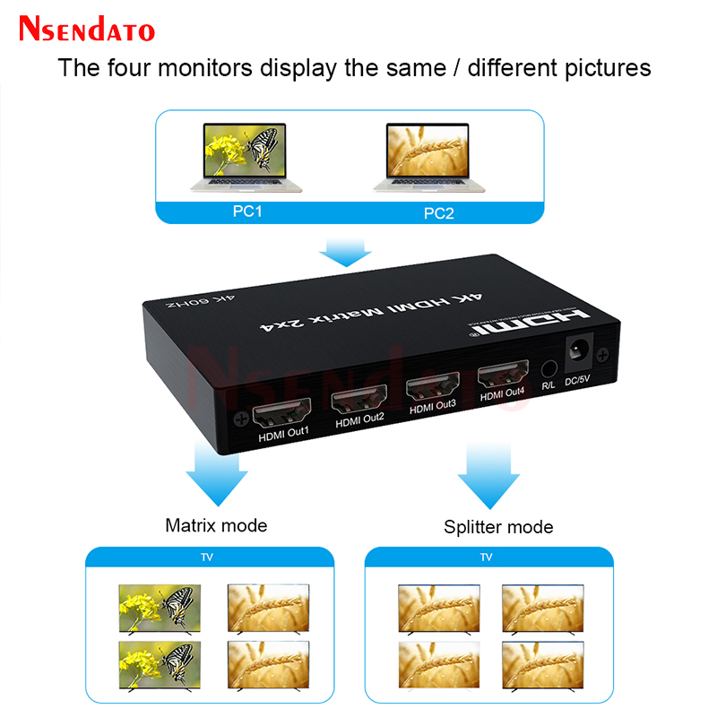 4K 60Hz HDMI 매트릭스 2x4 돌비 HDMI  - Hdmi Matrix Switch 리뷰 및 가격