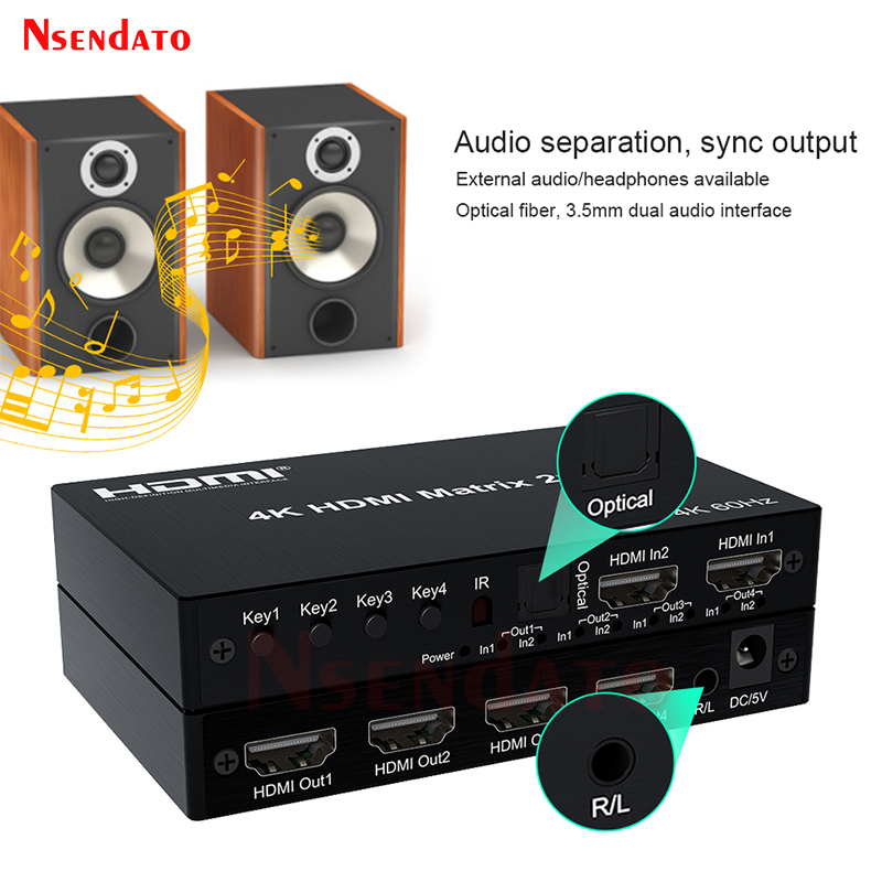 4K 60Hz HDMI 매트릭스 2x4 돌비 HDMI  - Hdmi Matrix Switch 리뷰 및 가격