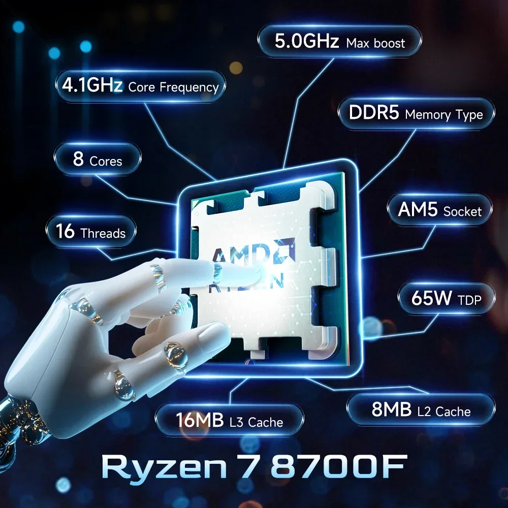 AMD Ryzen 7 8700F R7 8700F CPU - Amd Cpu Ryzen 7 리뷰 및 가격