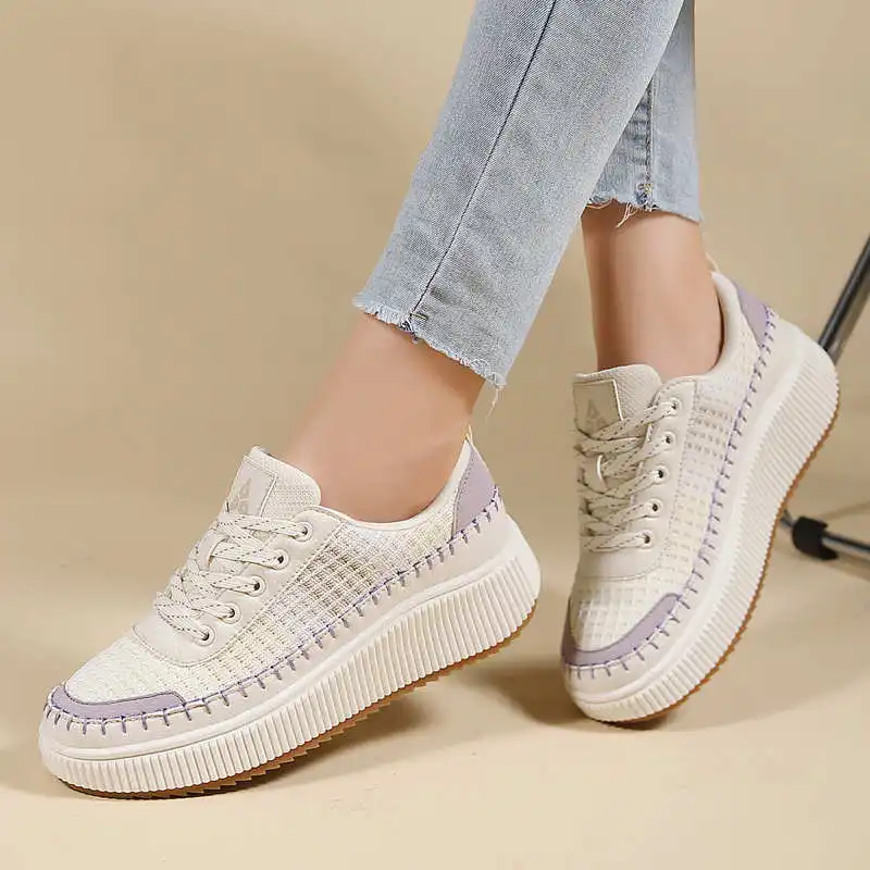 다크 브라운 신발 여성용 플랫 부츠 스니커즈, 럭셔리  - Tech Office Wear Women 리뷰 및 가격