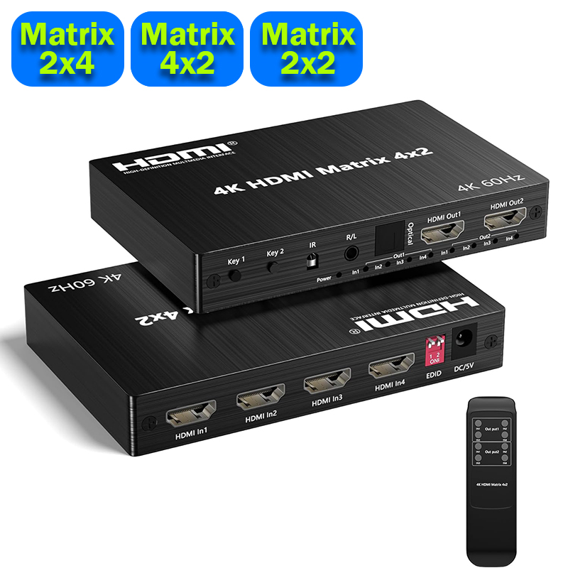 4K 60Hz HDMI 매트릭스 스위처 4x2 2x4  - Hdmi Matrix Switch 리뷰 및 가격